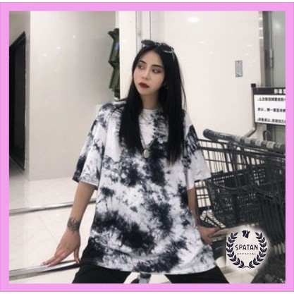 Áo loang phối đen trắng nam nữ NT12