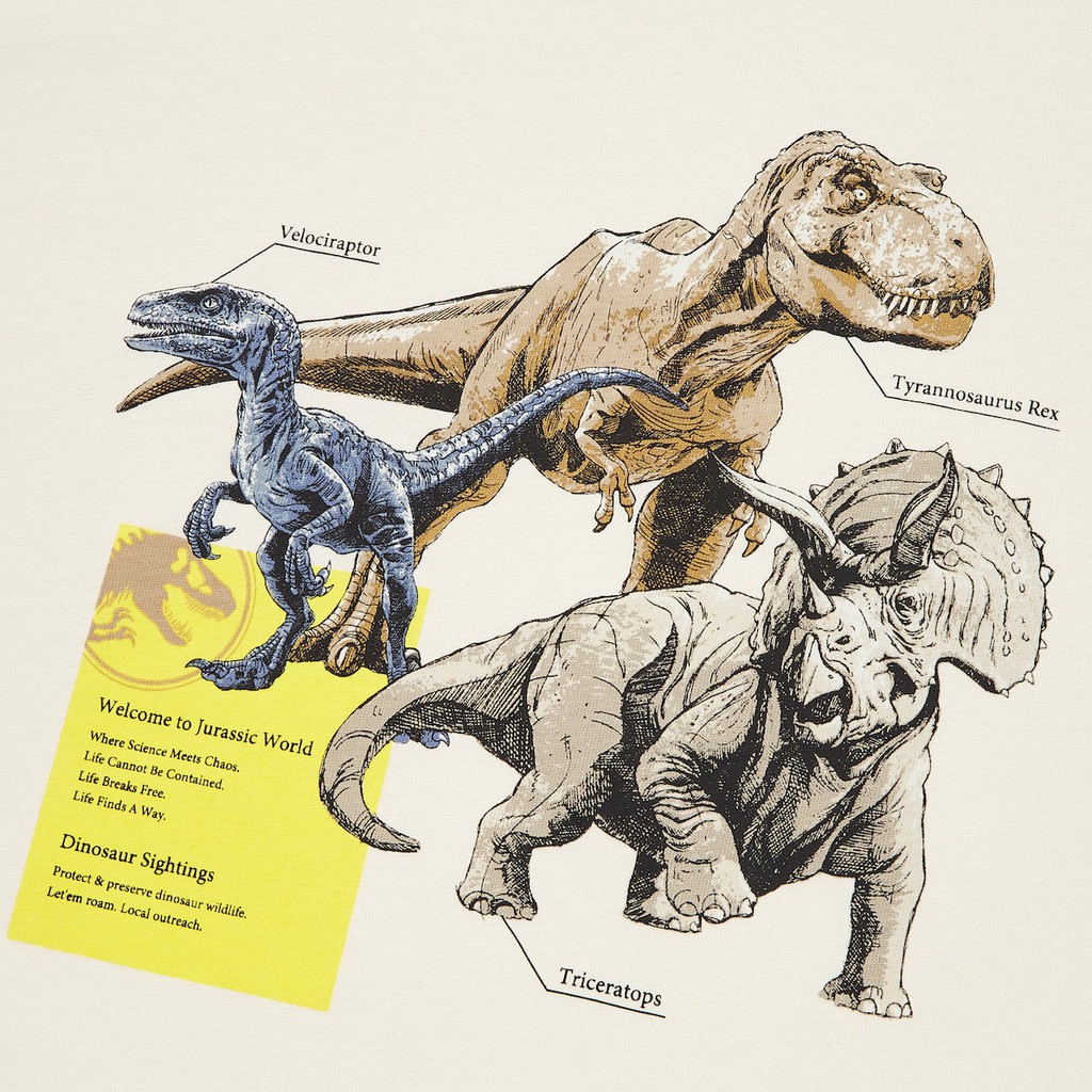 Nam - Áo thun UT Jurassic World x Hajime Sorayama