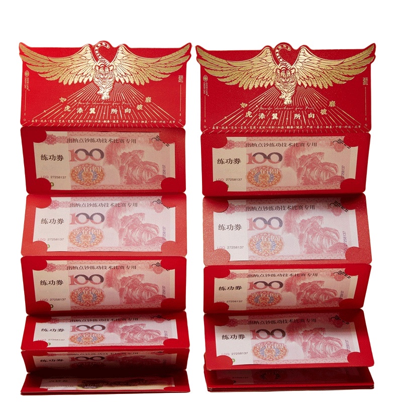 AOFEIQIKE Bao Lì Xì Năm Mới Màu Đỏ 2022 In Họa Tiết Gấp Lại Được Dành Cho Lễ Hội Năm Mới