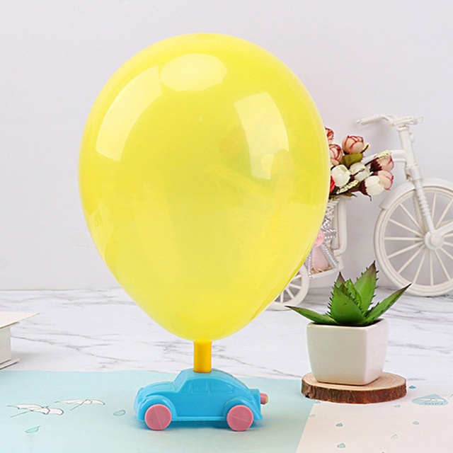 Đồ chơi xe mini chạy bằng hơi bong bóng vui nhộn (giao màu ngẫu nhiên)