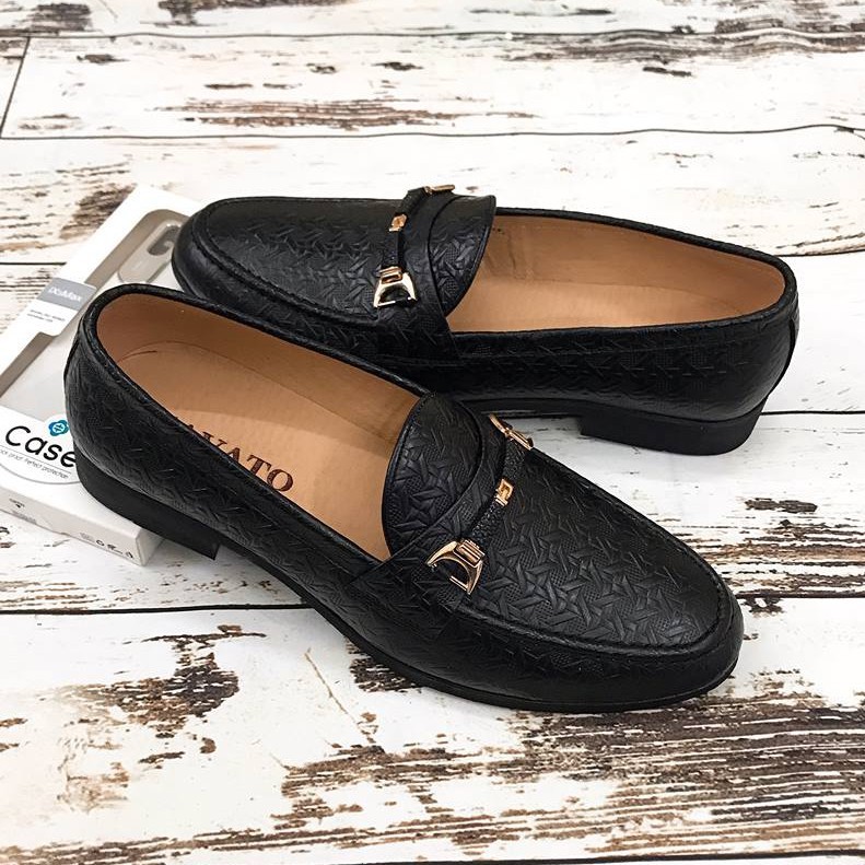 Giày lười nam da bò 100%✅ Giày da nam băng xích thời trang ❤️ ĐẾ KHÂU CỰC BỀN ❤️ Bảo hành nổ da 1 năm✅ Mã K26