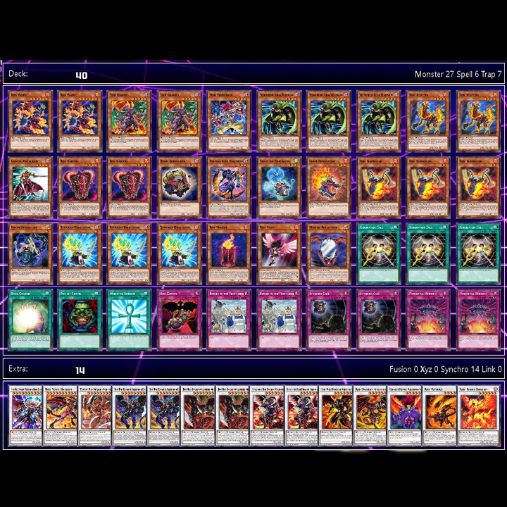 Bộ Bài Yugioh in - 54 lá Deck Jack Atlas