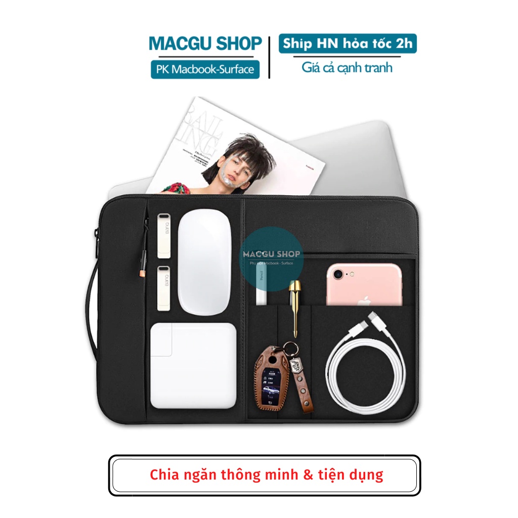 Túi xách Laptop chống sốc jquanmel Wiwu  macbook air, macbook pro, laptop 12inch,13inch,14inch,15inch,16inch - W04