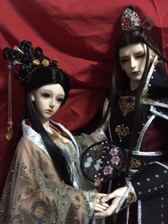 Búi tóc cổ trang cho bjd bru .1/8 1/4 và 1/3