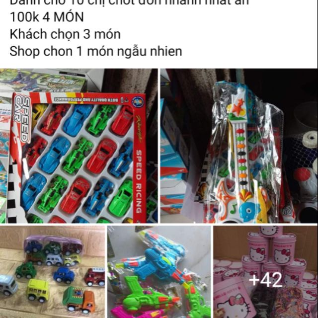 Combo 4 món đồ chơi