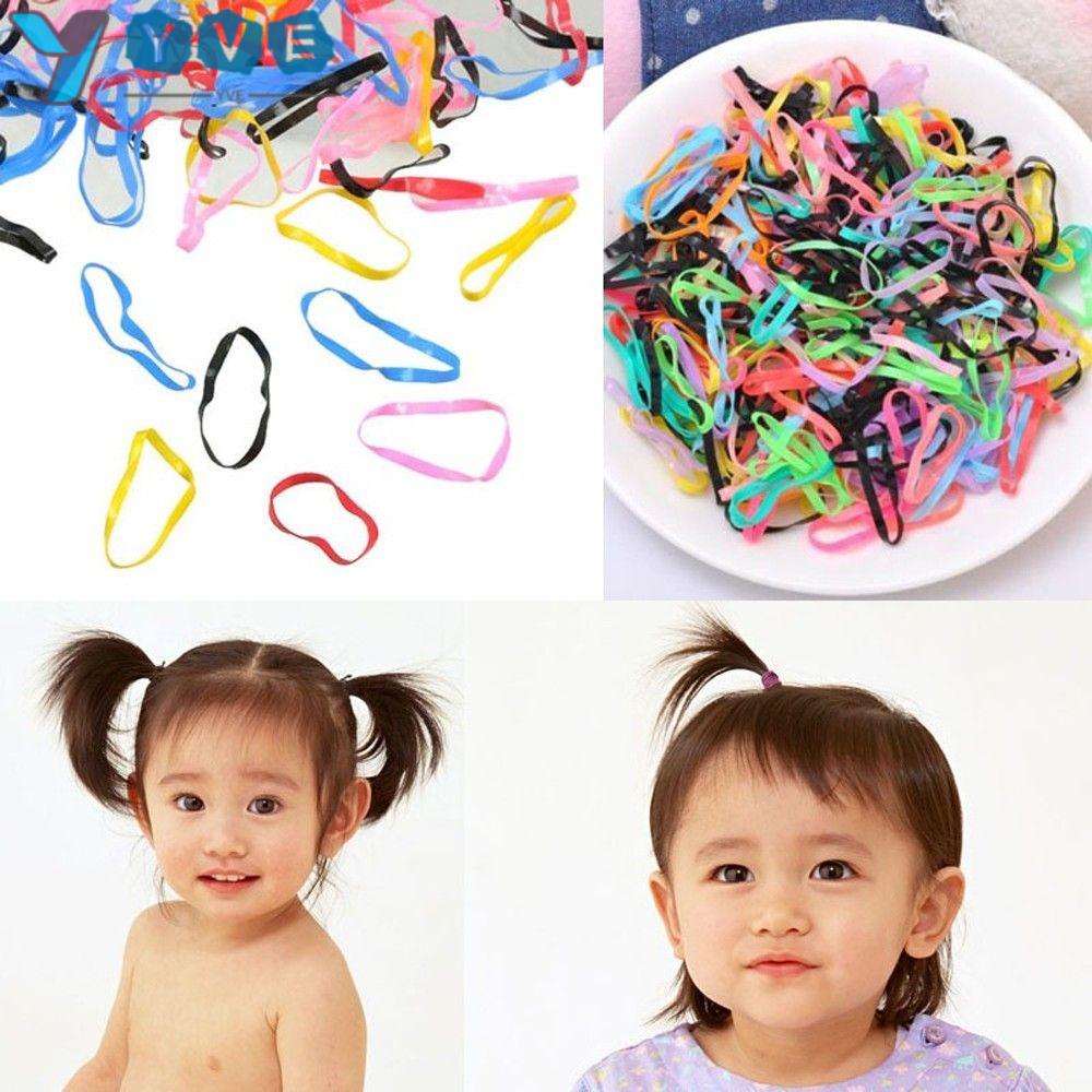 Set 400 dây thun buộc tóc nhiều màu sắc cho nữ