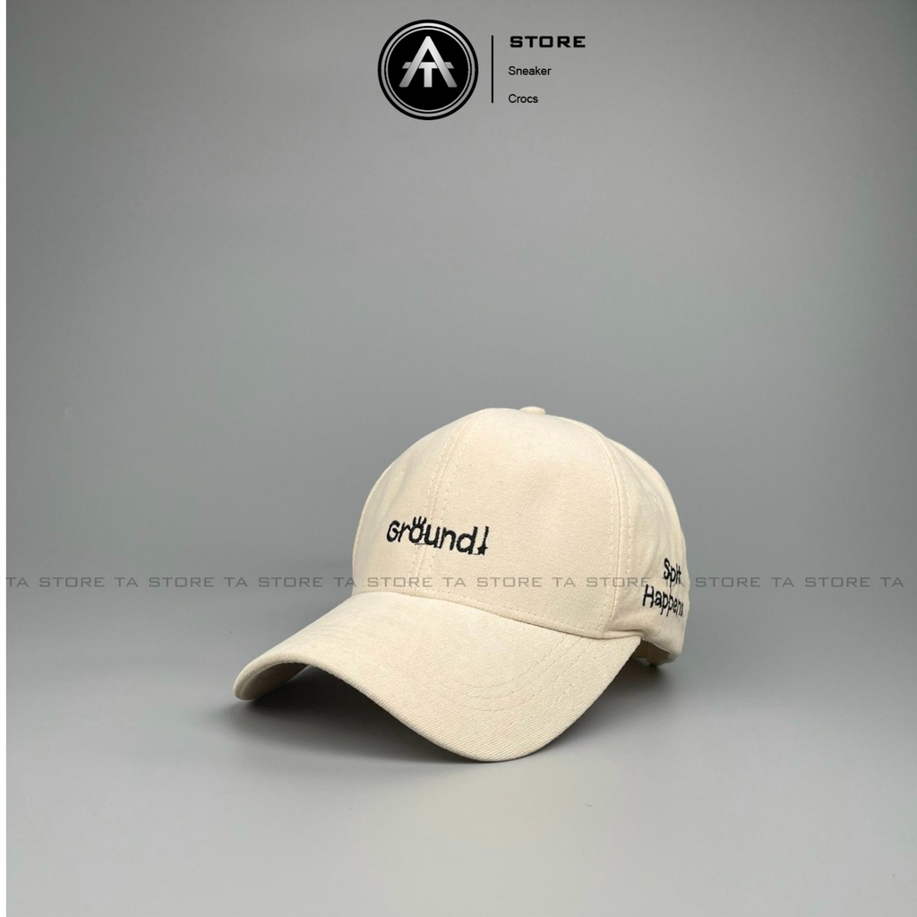 Mũ lưỡi trai thêu chữ Ground chất nhung cao cấp