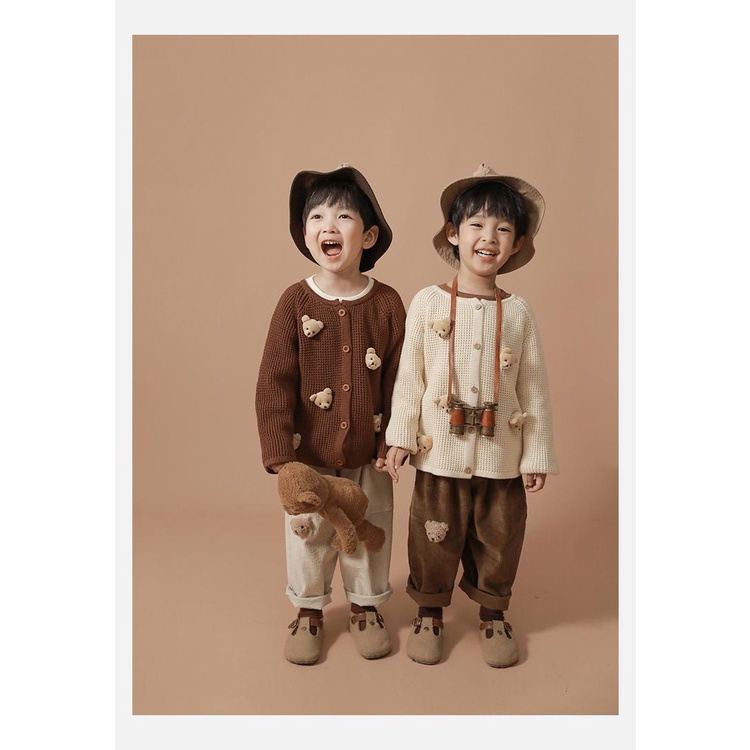 Quần dài vải nhung mềm mại thời trang xuân thu cho bé trai và gái 2021