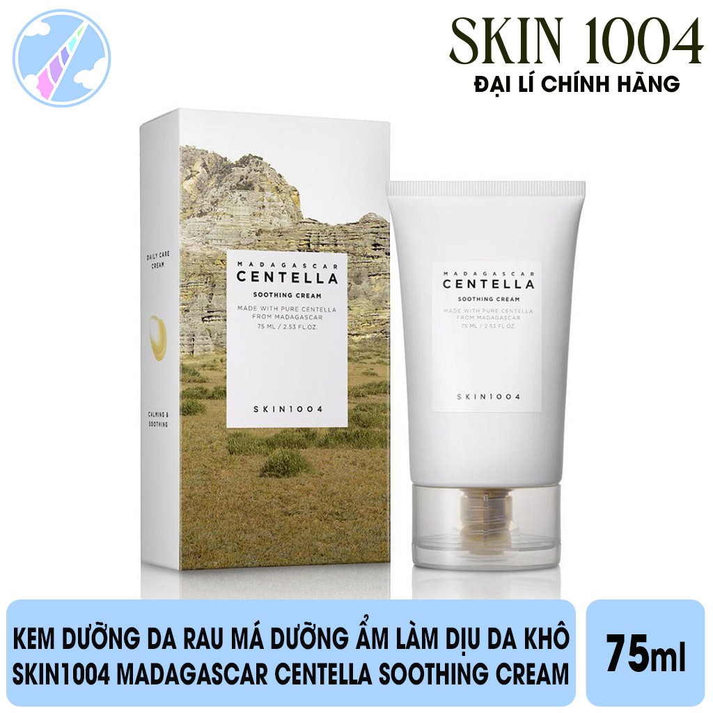 Kem Dưỡng Da Rau Má Dưỡng Ẩm Làm Dịu Da Khô Skin1004 Madagascar Centella Soothing Cream 75ml