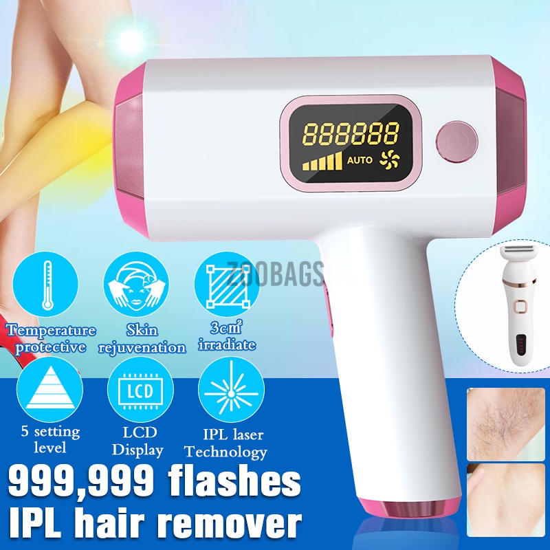 (Hàng Mới Về) Máy Tẩy Lông Cơ Thể Laser Ipl Vĩnh Viễn Không Đau 999 999