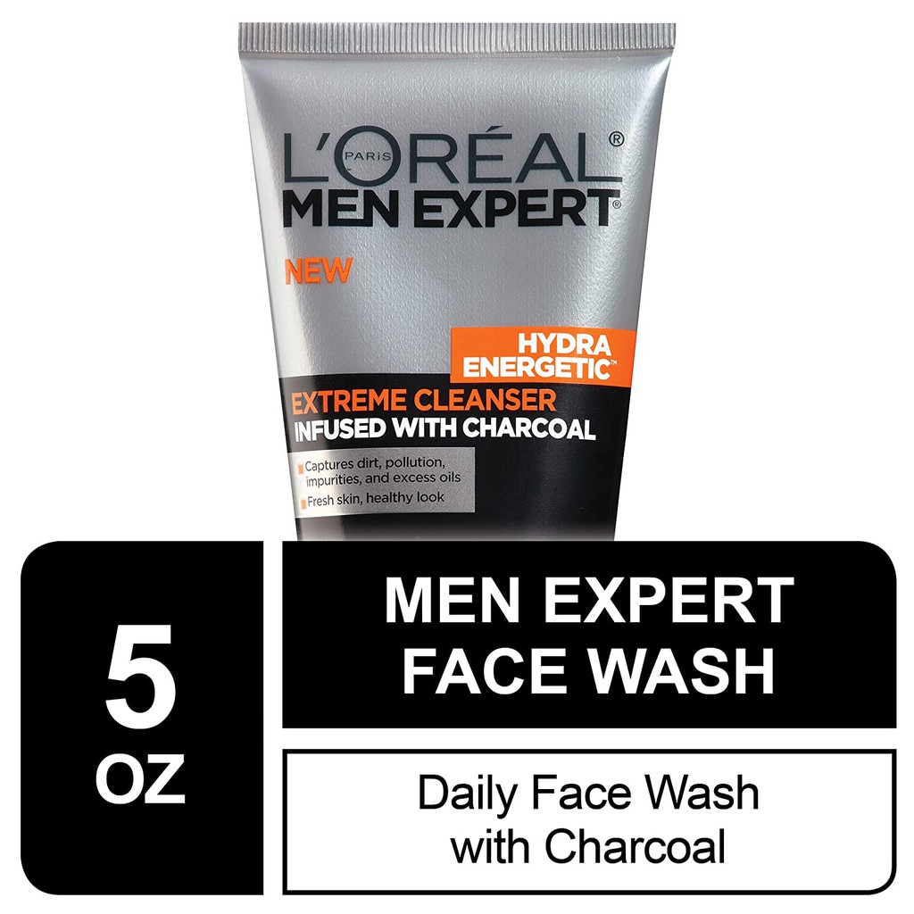 Gel rửa mặt dưỡng ẩm da dành cho nam giới L'Oreal Paris Skincare Men Expert Hydra Energetic Facial Cleanser 150ml (Mỹ)