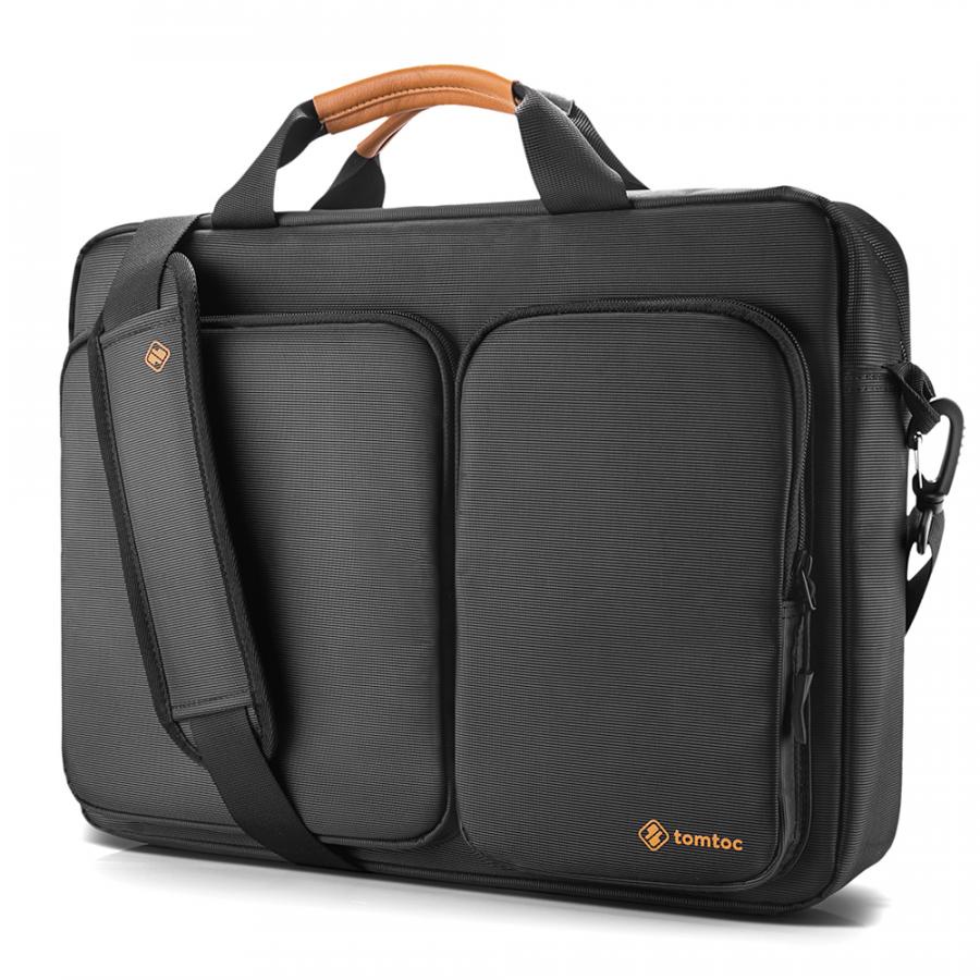 Cặp Xách TomToc (USA) A49-E01Travel Briefcase Ultrabook 15" - Black- Chất Liệu:Vải Polyester trượt nước | BigBuy360 - bigbuy360.vn