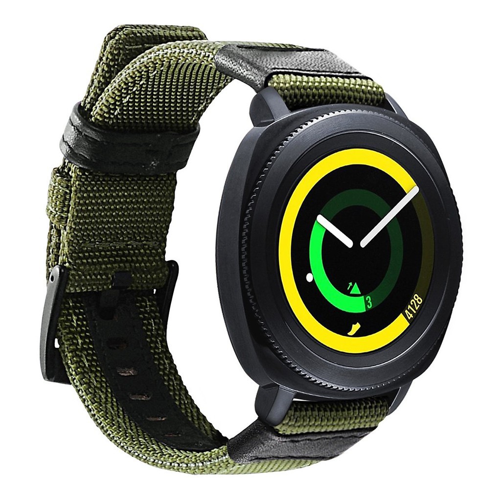 HOT 2021 Dây đồng hồ 20mm nylon cho Samsung Galaxy Watch Active/Active 2 44mm 40mm/Galaxy Watch 3 41mm/Galaxy Watch