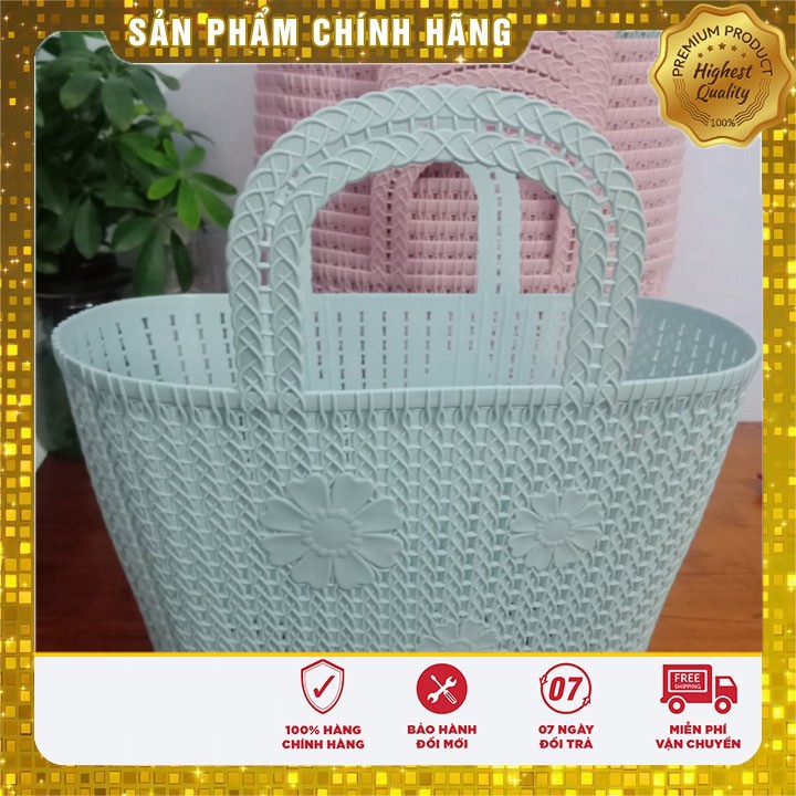 Giỏ xách đi chợ bằng nhựa dẻo