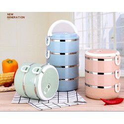 CÀ MEN CƠM 4 TẦNG LÚA MẠCH INOX CAO CẤP