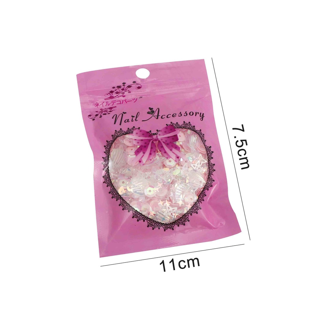 [Hàng mới về] Hộp 15g phụ kiện trang trí móng tay hỗn hợp xinh xắn