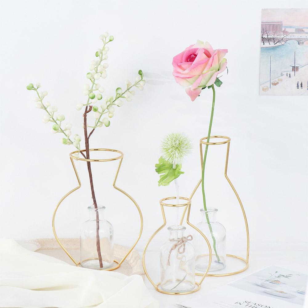 Bình Hoa Bằng Sắt Phong Cách Bắc Âu|Phụ Kiện Trang Trí Tiệc Bằng Sắt Xinh Xắn