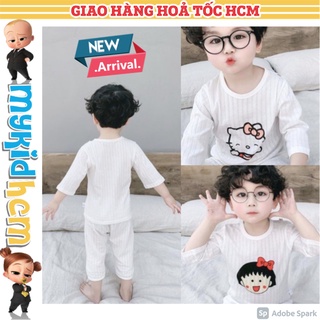 Đồ bộ quần áo LỬNG trẻ em thời trang HÀN QUỐC bé gái hoạt hình HELLO KITTY MARUKO