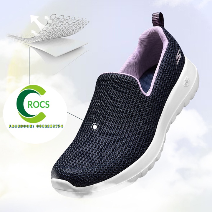 Giày chạy bộ Skechers Gowalk joy cho nữ màu Navy