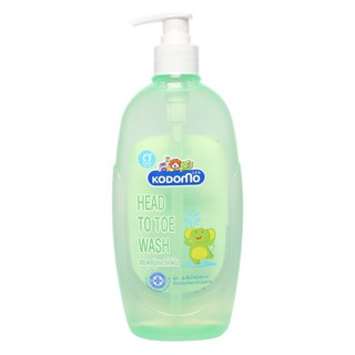 Dầu tắm gội Kodomo 0+ dành cho trẻ sơ sinh, chiết xuất từ mầm lúa mì và tinh dầu hoa anh thảo thiên nhiên