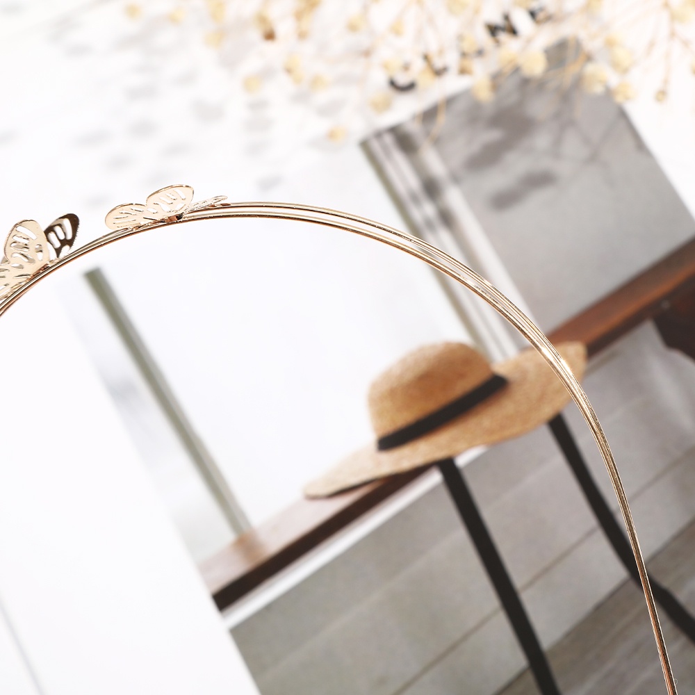Cài tóc Haimeikang kép đính bướm bằng hợp kim xinh xắn cho nữ