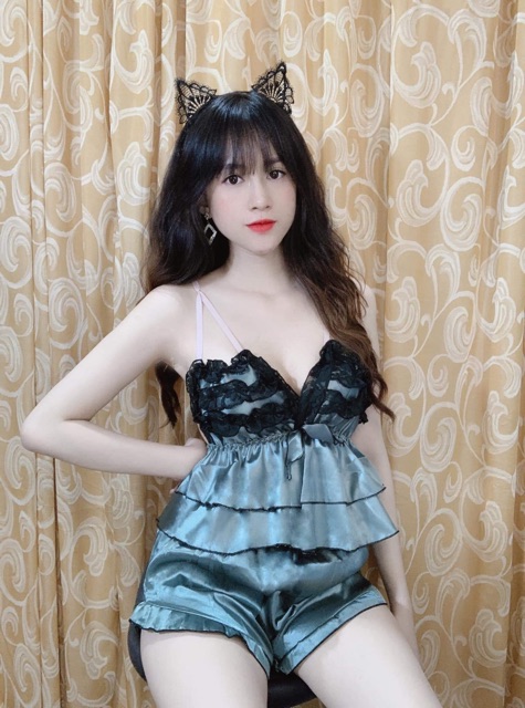 [Mã WA1606 giảm 15% đơn 99k] [SALE 30%] Đồ ngủ lụa ren tầng dây ngực ko mút | BigBuy360 - bigbuy360.vn