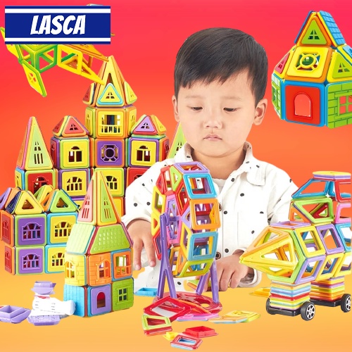 Xếp Hình Nam Châm 77-105-138-160-204-299-402 Đồ Chơi Trẻ Em - Bé Lắp Ráp Magnetic Building Blocks Magical Magnet Toys