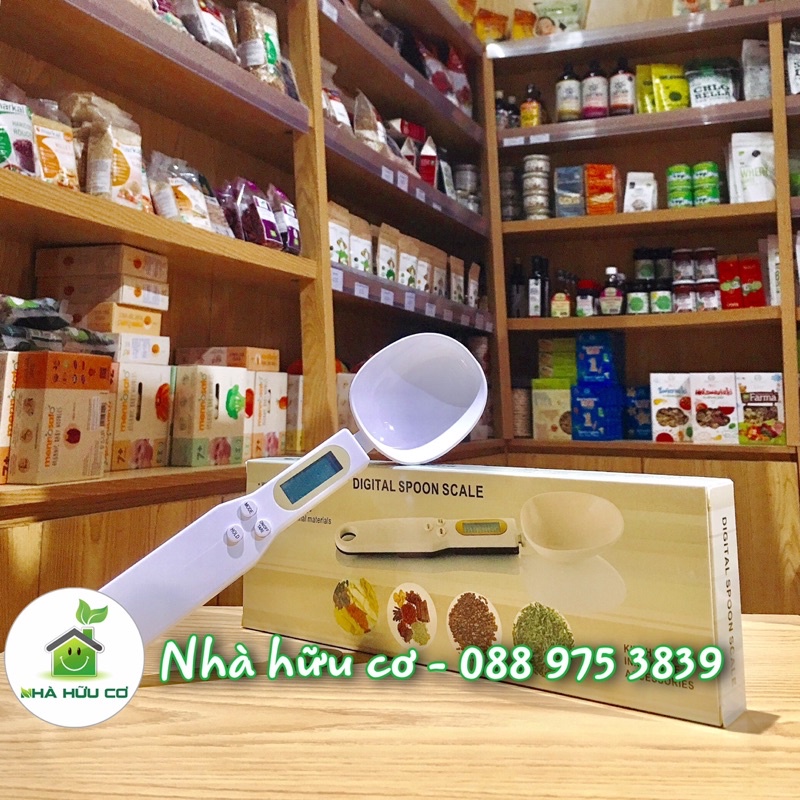 Thìa cân đong thực phẩm cho bé ăn dặm/ Cân tiểu li dạng thìa Digital Spoon Scale - Nhà hữu cơ