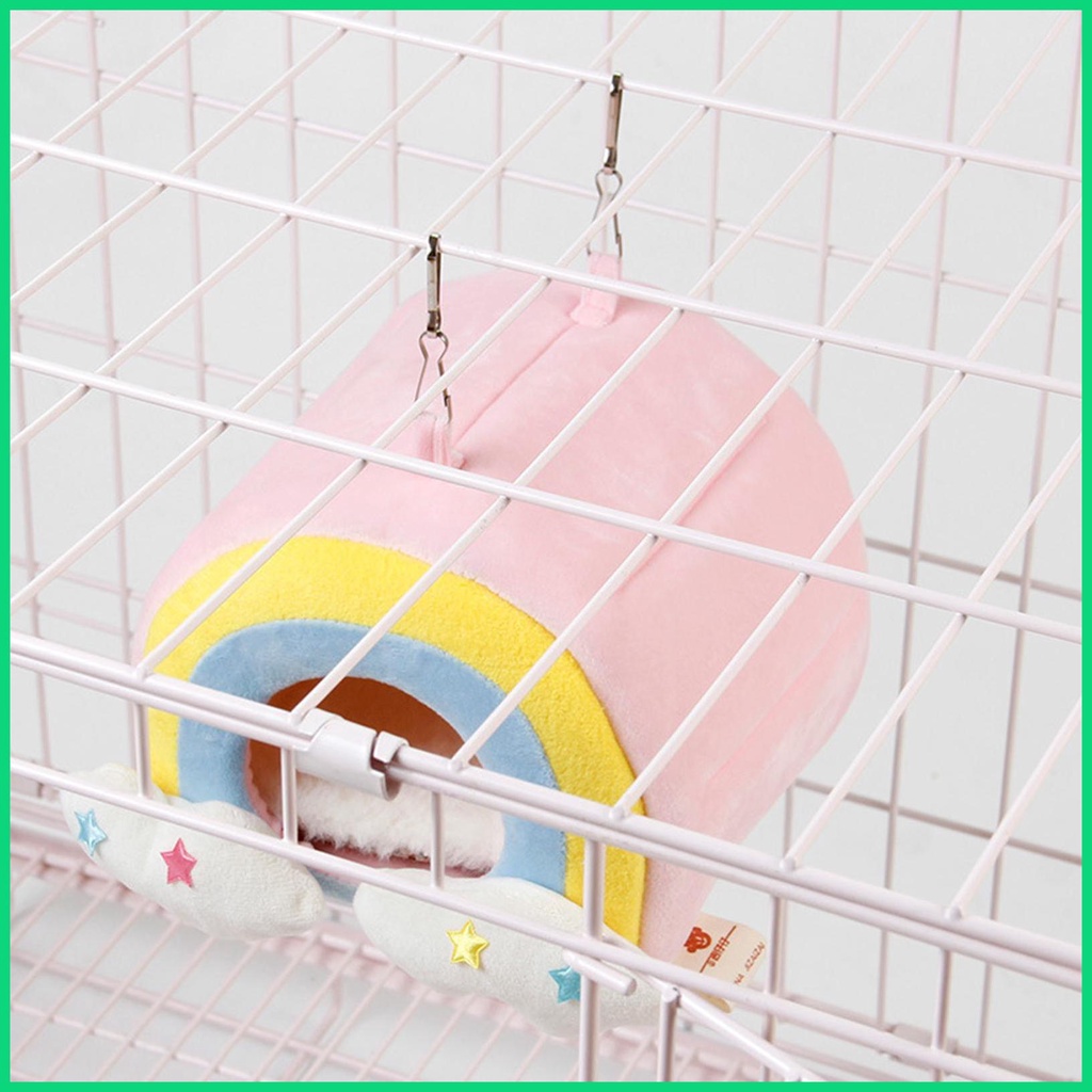 Giường Ngủ Vải Cotton Mềm Ấm Áp Nhỏ Gọn Có Thể Giặt Sạch Cho Hamster/Chuột Hamster