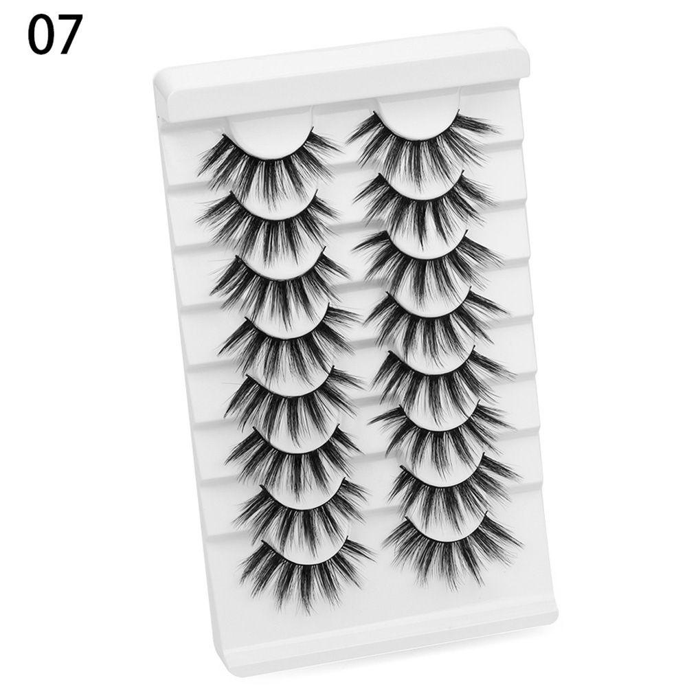 Bộ 8 Cặp Lông Mi Giả SKONHED Nhiều Lớp Hiệu Ứng 3D Không Cần Dùng Keo