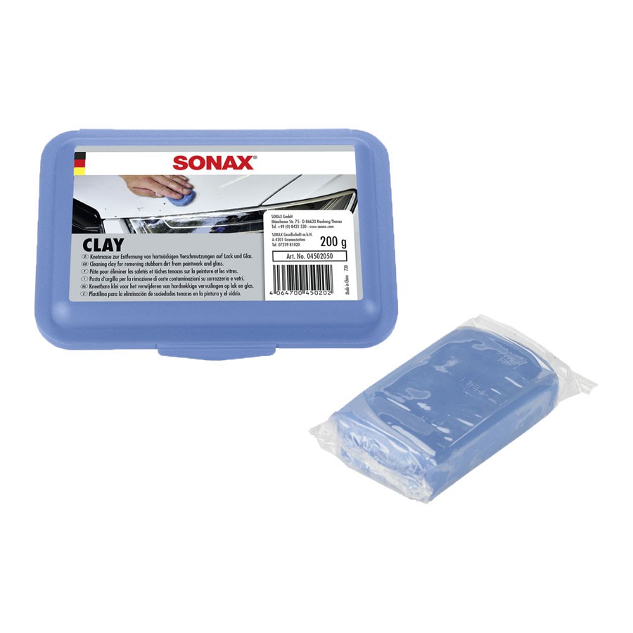 Đất sét tẩy bụi sơn chuyên dụng Sonax Clay 200g (xanh)