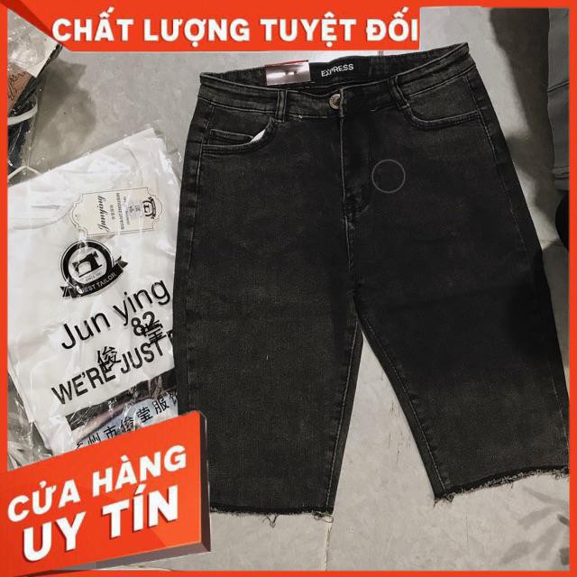 Quần jeans ngố xám đậm mềm giãn siêu đẹp- hình thật chính chủ | BigBuy360 - bigbuy360.vn