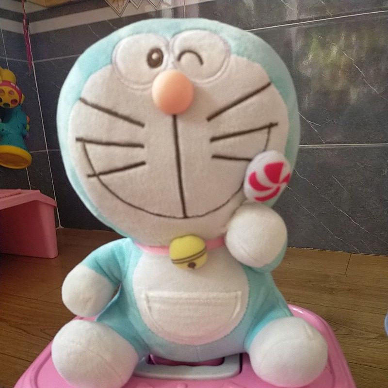 Gấu bông mèo máy Đôraemon size 30cm, like new 99%, bao hàng đẹp, sạch, thơm💟💟💟