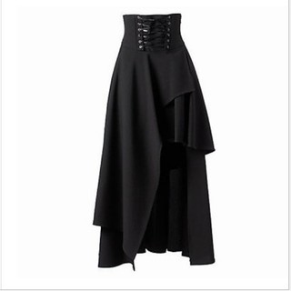 Đầm Dài Phối Dây Thắt Phong Cách Lolita Gothic