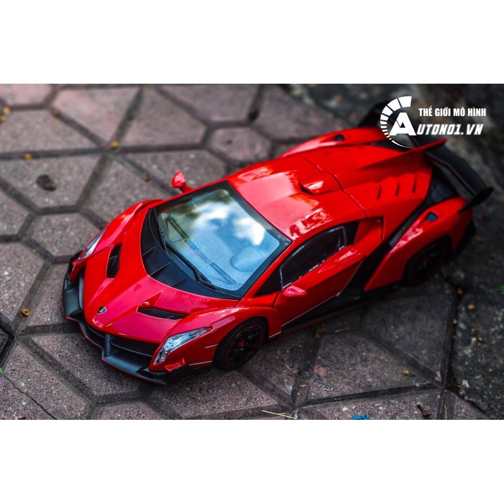 MÔ HÌNH LAMBORGHINI VENENO RED 1:24 DOUBLE HORSES 6792