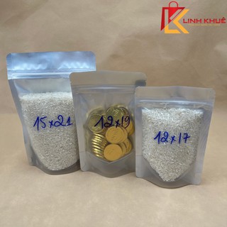 100gr túi zip bạc + đủ size + sp038 + túi zip đựng thực phẩm + túi zip đựng đồ khô