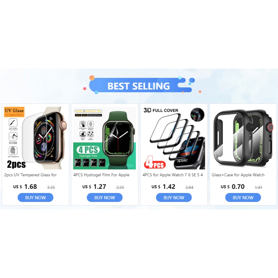1-4 Phim Dán Bảo Vệ Màn Hình Đồng Hồ Apple watch 7 6 SE 5 4 8 40MM 41MM 42MM 44MM 45MM 38MM on Apple watch Ultra 8 49MM