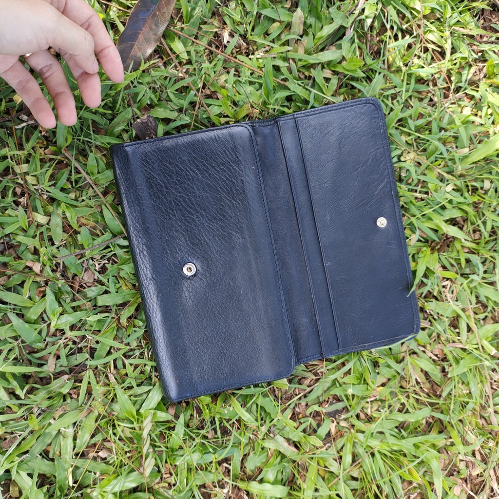 Ví bóp clutch cầm tay Da thật second-hand Đồ Si Bon- VD025
