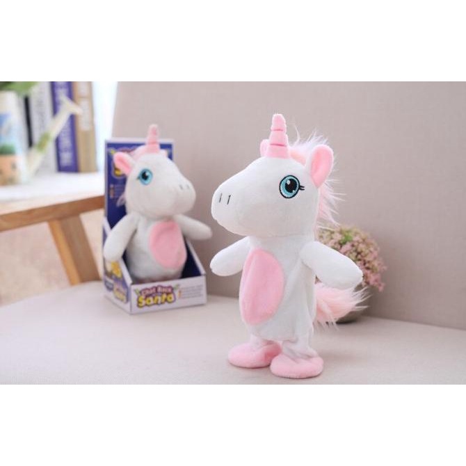 Đồ Chơi Búp Bê Hình Mèo KITTY Biết Nói Và Kỳ Lân Biết Đi Dễ Thương