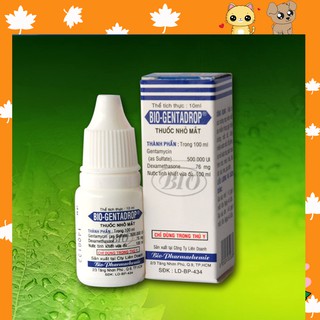 Nhỏ mắt cho chó mèo Bio Gentadrop