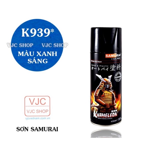 K939-sơn xịt samurai màu xanh sáng-lightning blue