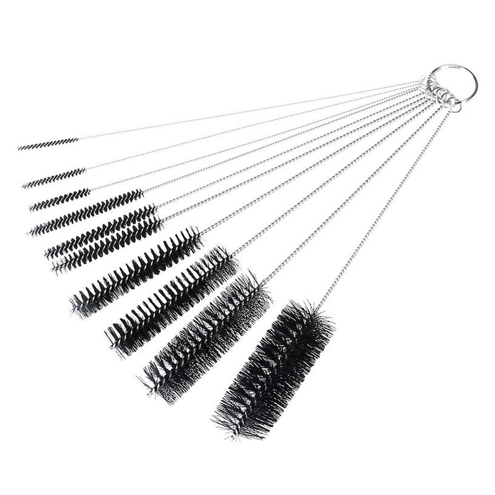 Set 10 cọ vệ sinh ống hút bằng thép không gỉ tiện dụng