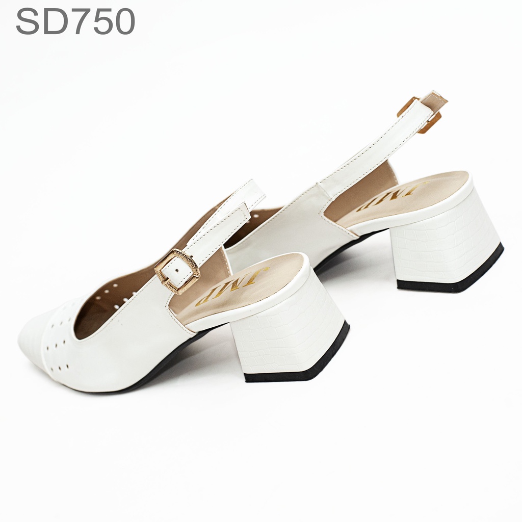 Giày Sandal Mũi Vuông Phối Da Bóng - SD750 - JMP