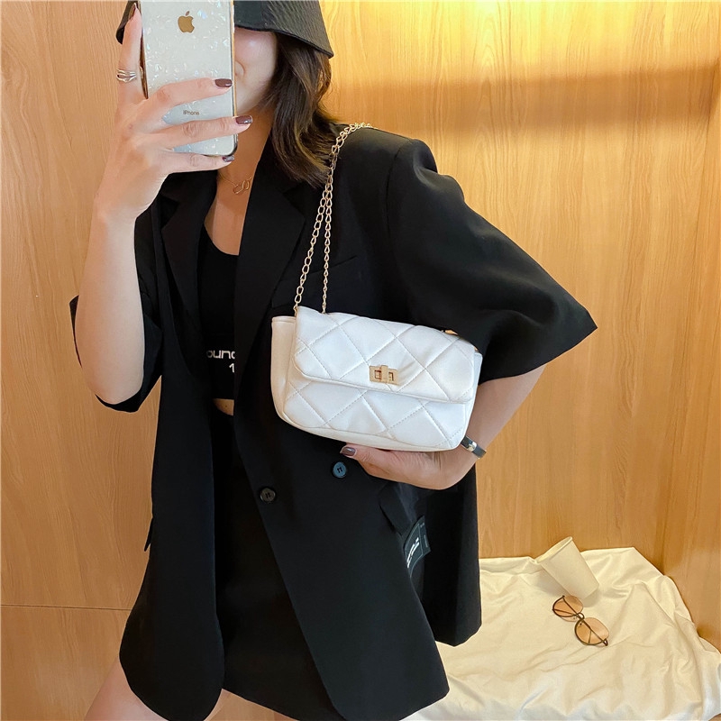 Túi xách Jasmin Noir da pu kiểu vuông thiết kế thời trang cho nữ