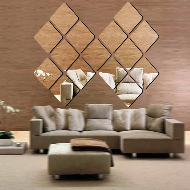 4 gương dán tường SÖRLI IKEA chính hãng.