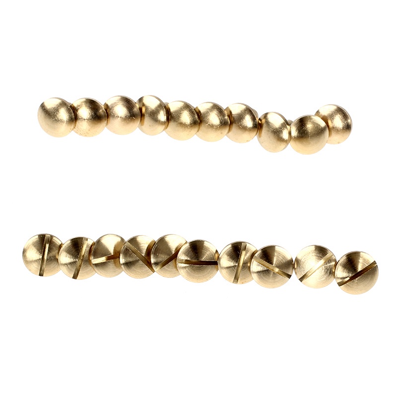 Bộ 10 Đinh Tán Bằng Đồng Thau 6mm Chuyên Dụng Cho Thắt Lưng Da