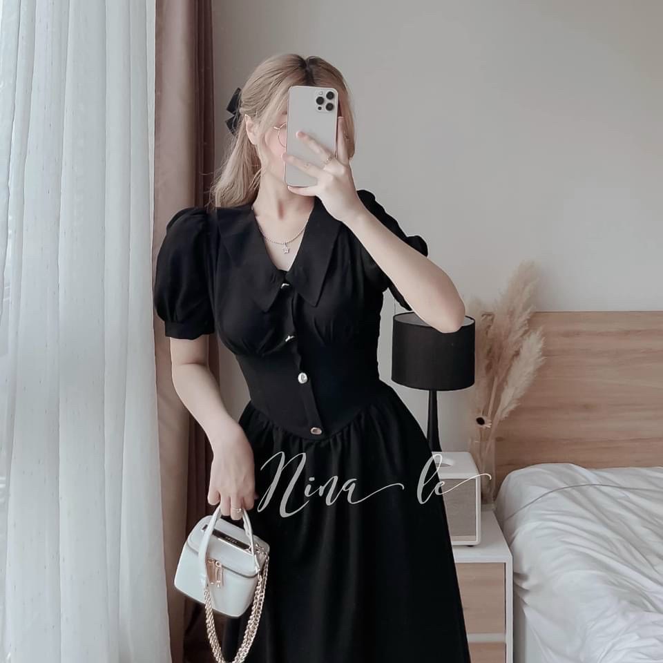 Đầm váy nữ lọ lem chiết eo siêu xinh với ba màu tôn da, tôn dáng thích hợp dành cho các nàng đi chơi, dự tiệc