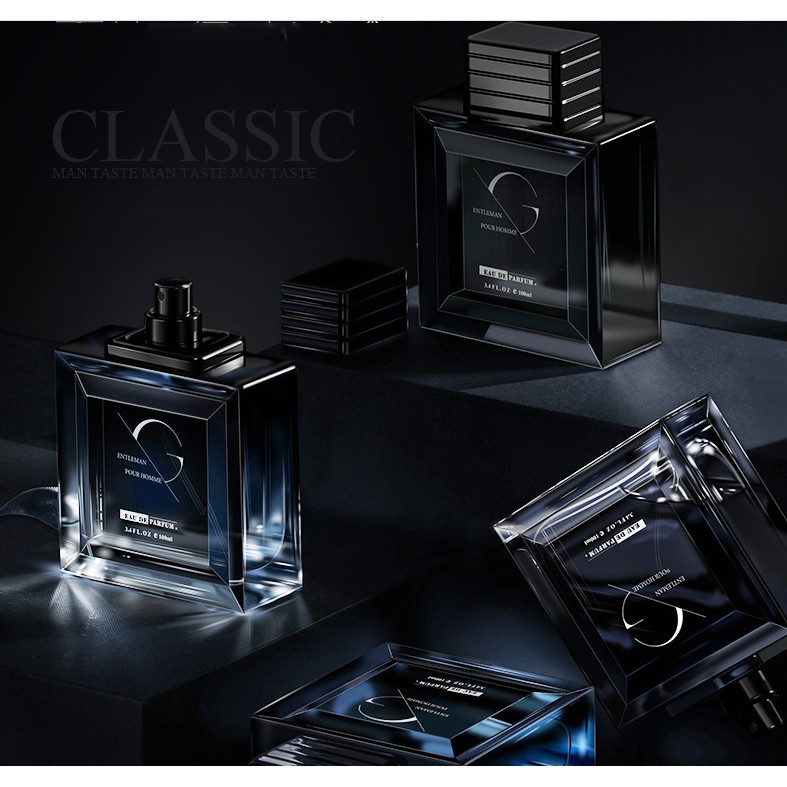 Nước hoa nam chính hãng thơm lâu Gentlemen hình dáng sang trọng, Nước hoa nam thơm lâu thiết kế dạng xịt bắt mắt