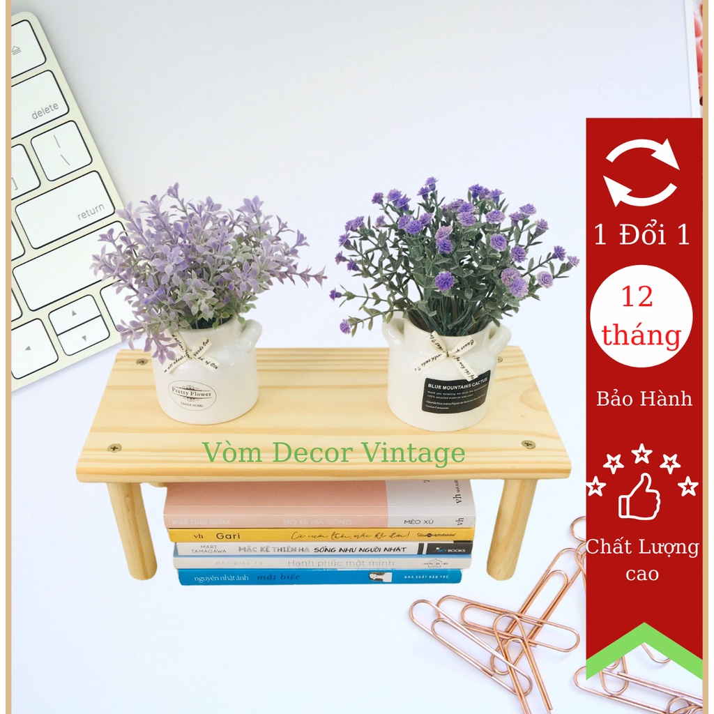Ghế gỗ, Kệ gỗ, kệ trang trí đa năng vintage làm bằng gỗ thông tự nhiên nhập khẩu từ Mỹ