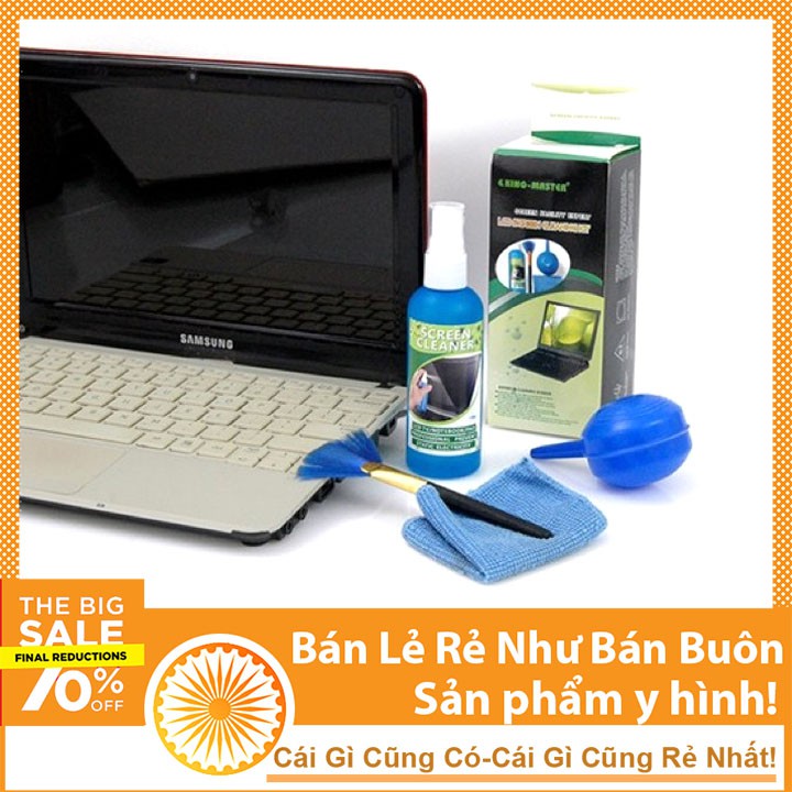 Bộ Vệ Sinh Laptop Máy Tính Kingmaster (4 Món) | WebRaoVat - webraovat.net.vn